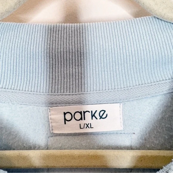 Parke Classic Mockneck Sweatshirt Ice Blue L/XL - Picture 5 of 7